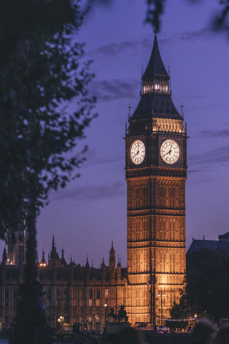 Big Ben at night, London