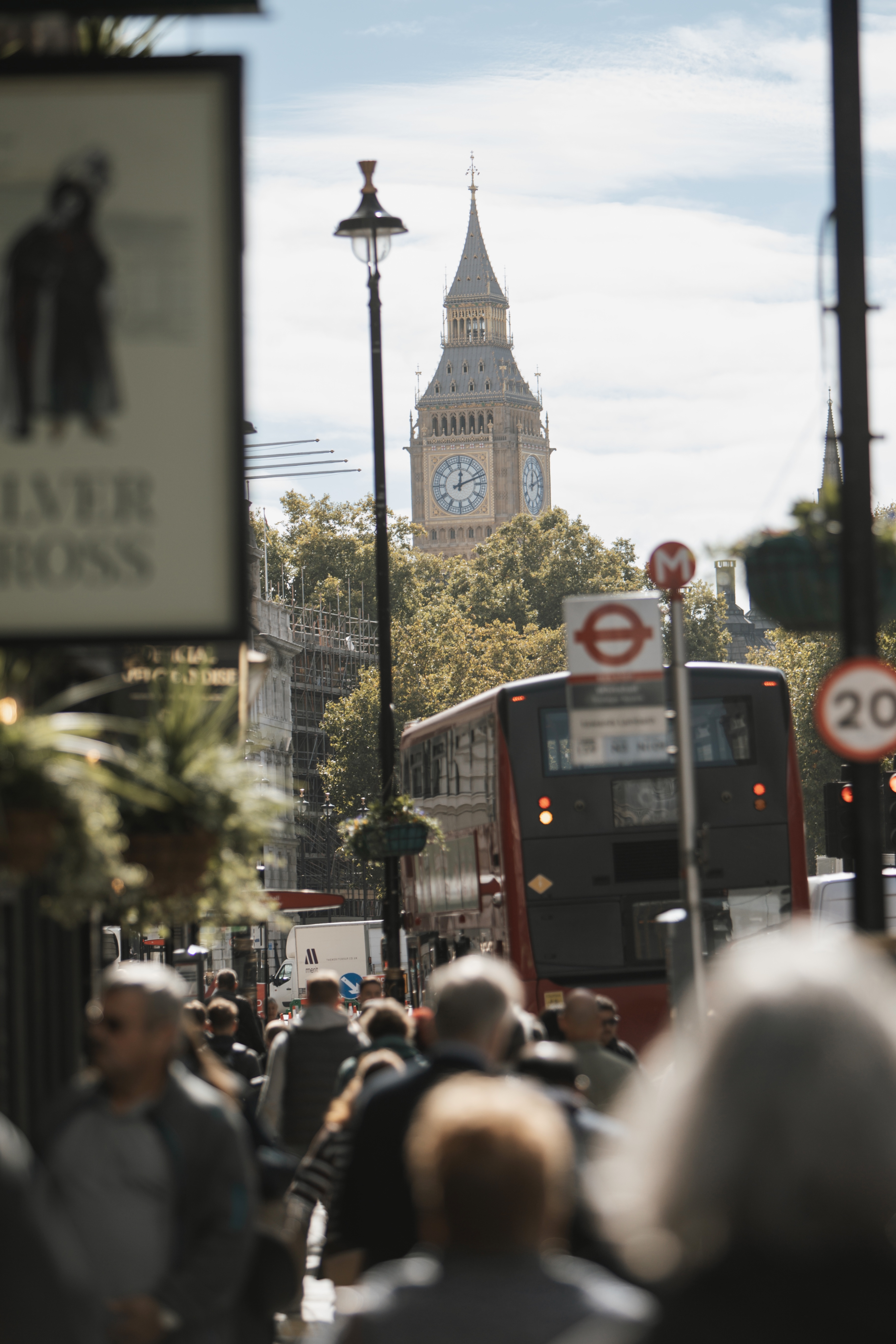 Westminster crowd, London