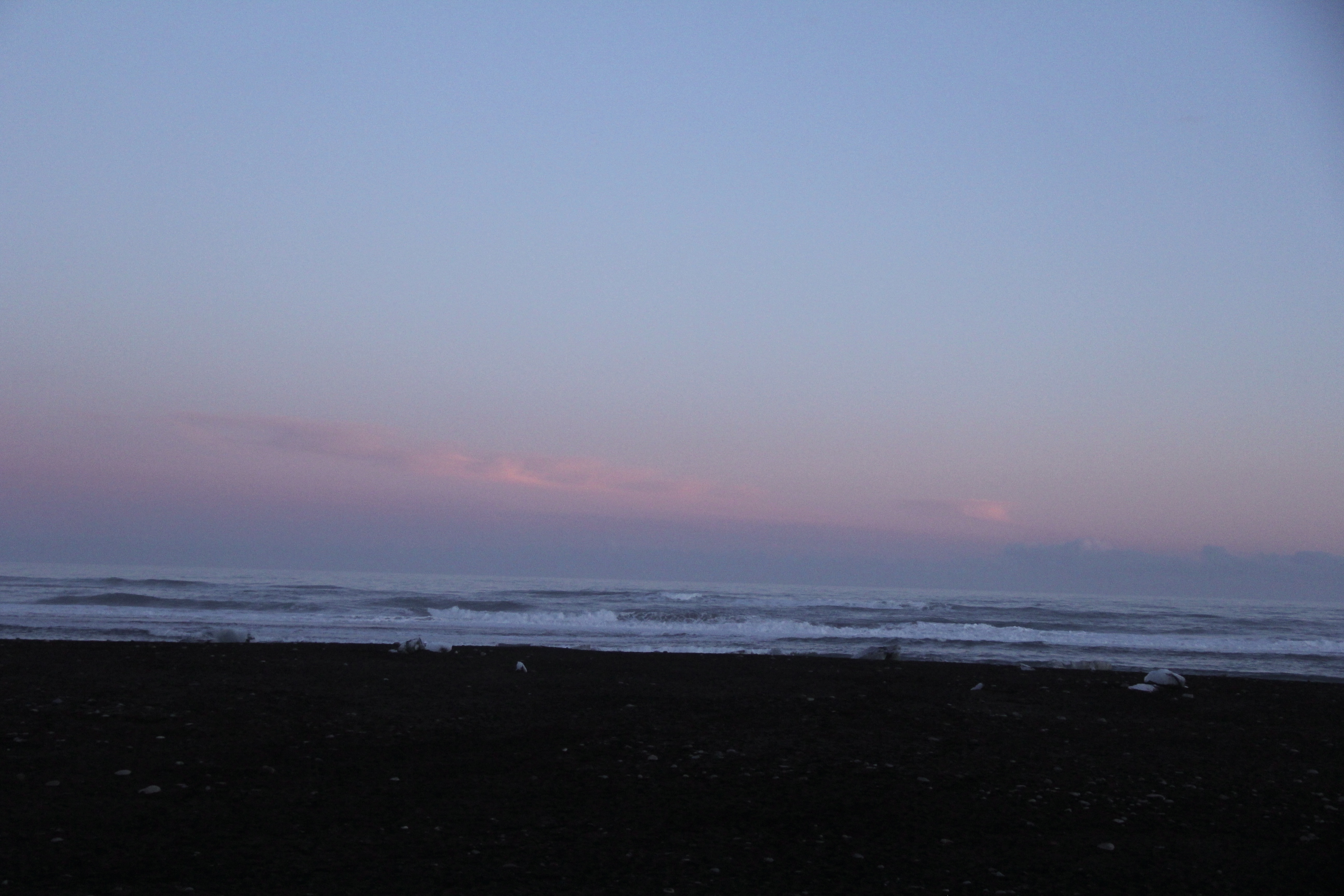Coastal dusk landscape